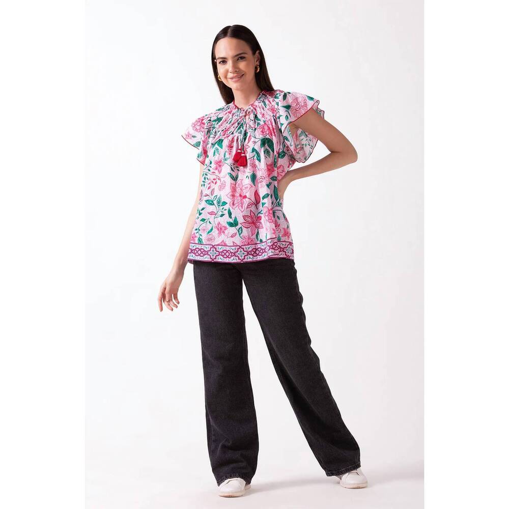 NEW CELINA MOON soraya top in pink medina